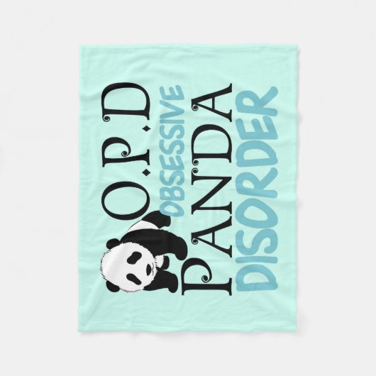 Couverture Polaire Un Panda Obsessif Mal Trouble (Devant)