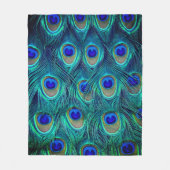 Couverture Polaire Un paon beau plumage ouvert    (Devant)