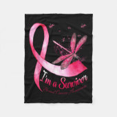 Couverture Polaire Un survivant Dragonfly Sensibilisation au cancer d (Devant)