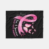 Couverture Polaire Un survivant Sensibilisation au cancer du sein Rub (Devant (Horizontal))