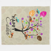 Couverture Polaire Un Sympa Arbre De Pâques Fabriqué Avec Oeufs Et Oi (Devant (Horizontal))