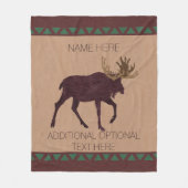 Couverture Polaire Un thème simili cuir de cabine de Faux rustique (Devant)