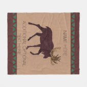 Couverture Polaire Un thème simili cuir de cabine de Faux rustique (Devant (Horizontal))