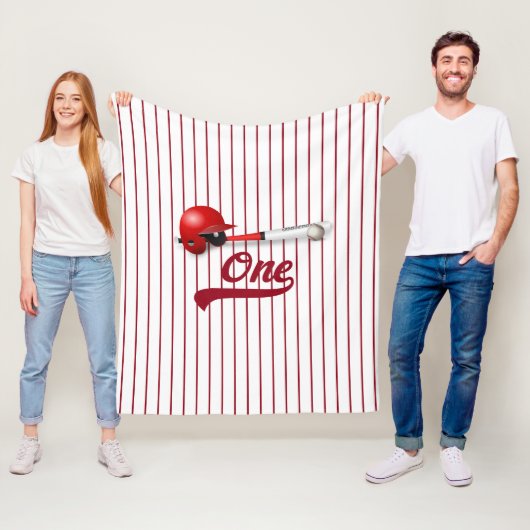 Couverture Polaire Un Ventilateur De Baseball (En situation)