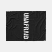 Couverture Polaire Unafraid Motivation Perseverance Insration Unaloge (Devant (Horizontal))