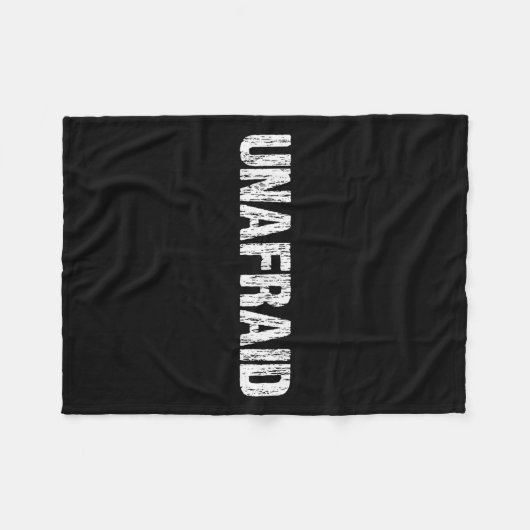 Couverture Polaire Unafraid Motivation Perseverance Insration Unaloge (Devant (Horizontal))