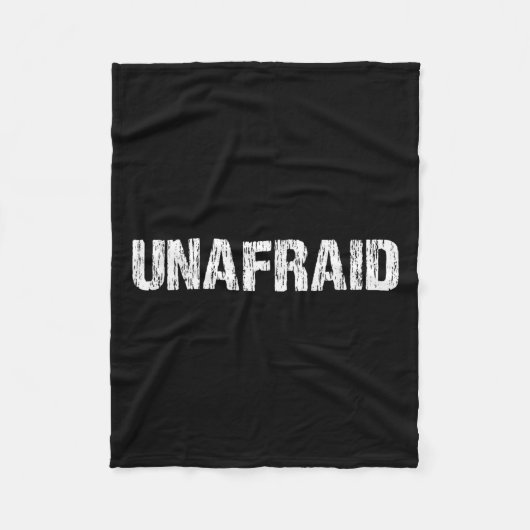 Couverture Polaire Unafraid Motivation Perseverance Insration Unaloge (Devant)