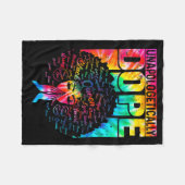 Couverture Polaire Unalogetically Black Pride Melanin African Tie Dye (Devant (Horizontal))