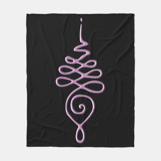 Couverture Polaire Unalome rose (Devant)