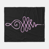 Couverture Polaire Unalome rose (Devant (Horizontal))