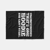 Couverture Polaire Uncircised Thats One Hoodie She Cant Steal Funny A (Devant (Horizontal))