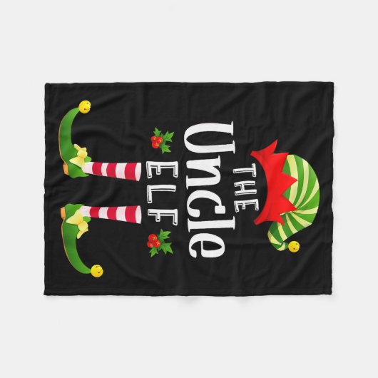 Couverture Polaire Uncle Christmas Elf Matching Pajama X-mas Party  (Devant (Horizontal))