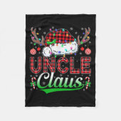 Couverture Polaire Uncle Claus Christmas Lights Matching Family Xmas (Devant)