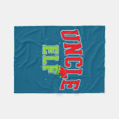 Couverture Polaire Uncle Elf Christmas Family Matching Group Xmas Unc (Devant (Horizontal))