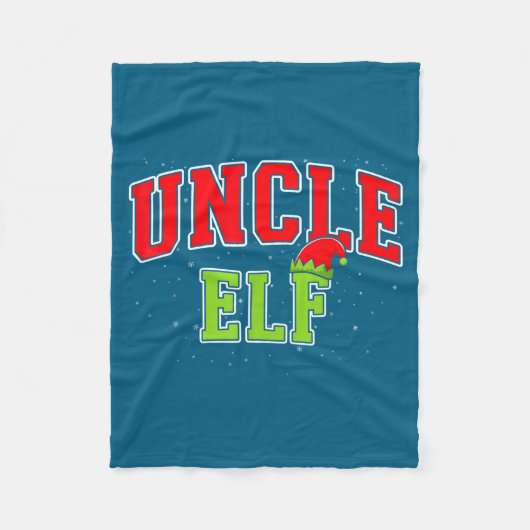 Couverture Polaire Uncle Elf Christmas Family Matching Group Xmas Unc (Devant)
