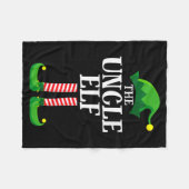 Couverture Polaire Uncle Elf Matching Family Christmas Party Pajama (Devant (Horizontal))