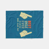 Couverture Polaire Uncle Ever Inting Finger Niece Nephew Names  (Devant (Horizontal))