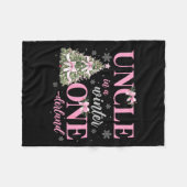 Couverture Polaire Uncle In A Winter Onederland Birthday Girl Christm (Devant (Horizontal))