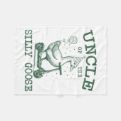 Couverture Polaire Uncle Of The Silly Goose First Birthday Family Mat (Devant (Horizontal))
