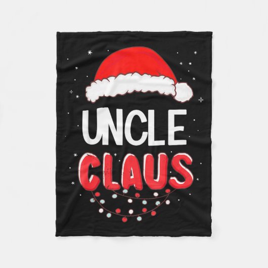 Couverture Polaire Uncle Santa Claus Christmas Matching Costume (Devant)