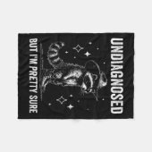 Couverture Polaire Undiagnosed But I'm Pretty Sure Funny Autism Racco (Devant (Horizontal))