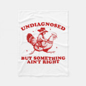 Couverture Polaire Undiagnosed But Soing Ain't Right Funny Raccoon Ch (Devant)