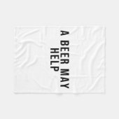 Couverture Polaire Une bière peut aider (Devant (Horizontal))