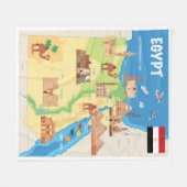 Couverture Polaire Une carte de bande dessinée de l'Egypte (Devant (Horizontal))