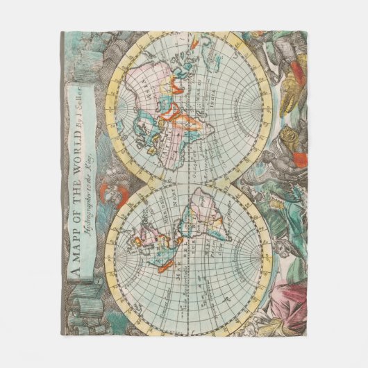 Couverture Polaire Une carte du monde (Devant)