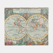 Couverture Polaire Une carte du monde (Devant (Horizontal))