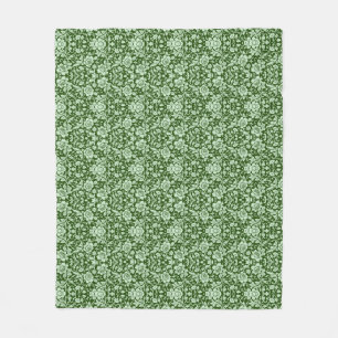 Couverture Polaire Une damassé florale antique