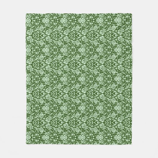 Couverture Polaire Une damassé florale antique (Devant)