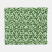 Couverture Polaire Une damassé florale antique (Devant (Horizontal))