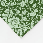 Couverture Polaire Une damassé florale antique (Coin)