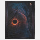 Couverture Polaire Une éclipse solaire époustouflante Art AI par Xzen (Devant)