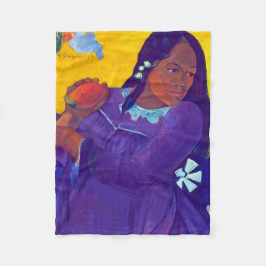 Couverture Polaire Une femme avec un manchot, Gauguin (Devant)