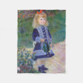 Couverture Polaire Une fille avec une canne d'eau, Renoir (Devant)