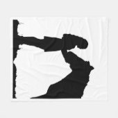 Couverture Polaire Une fille et son cheval amour Personnaliser couleu (Devant (Horizontal))