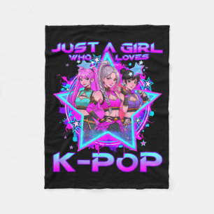 Couverture Polaire Une fille qui aime les filles enfants k-pop k-pop