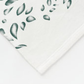 Couverture Polaire une fleur rouge sur un arrière - plan noir (Coin)