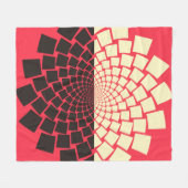 Couverture Polaire Une fleur stylisée émergeant de l'eau, ou d'une mo (Devant (Horizontal))