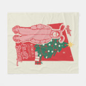 Couverture Polaire Une histoire de Noël | Lapin De Pâques Dérangé (Devant (Horizontal))