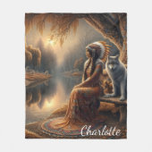 Couverture Polaire Une Indienne autochtone et son fidèle compagnon de (Devant)