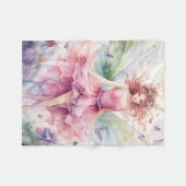 Couverture Polaire Une jolie fée de printemps (Devant (Horizontal))