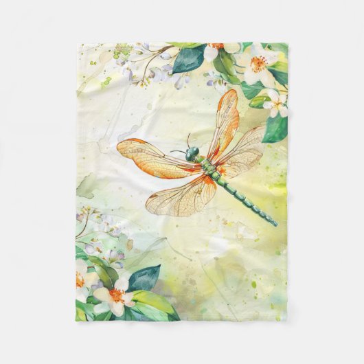 Couverture Polaire Une libellule de printemps (Devant)