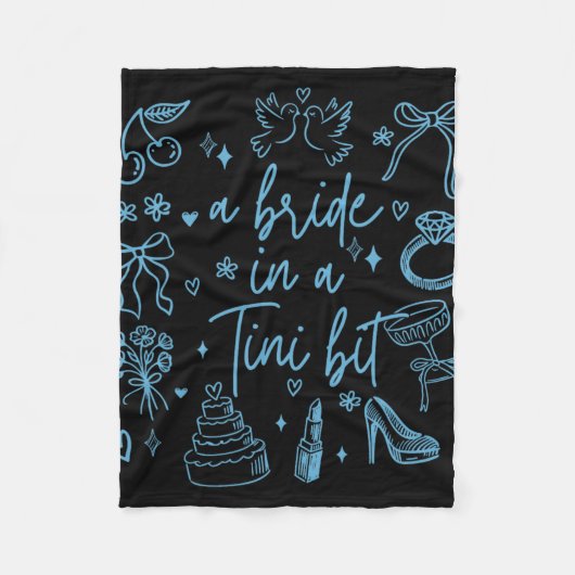 Couverture Polaire Une mariée dans une fête de bachelorette avec un p (Devant)