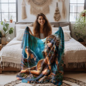 Couverture Polaire Une nuit mystique avec un Indien et des loups