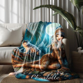 Couverture Polaire Une nuit mystique avec un Indien et des loups