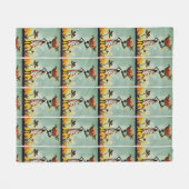 Couverture Polaire Une oeuvre d'art africaine pour représenter une fe (Devant (Horizontal))