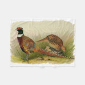 Couverture Polaire Une paire de faisans étranglés d'anneau dans un (Devant (Horizontal))